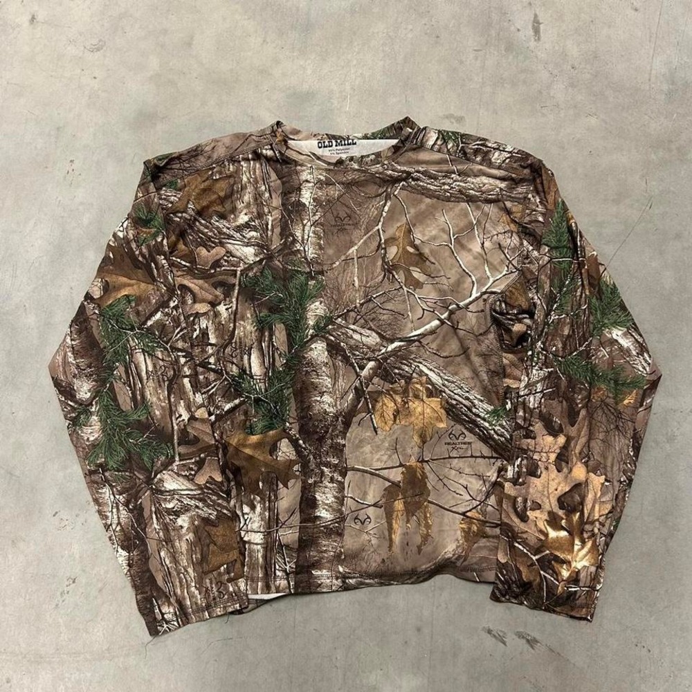 Vintage Camo Long Sleeve Casual Shirt‎